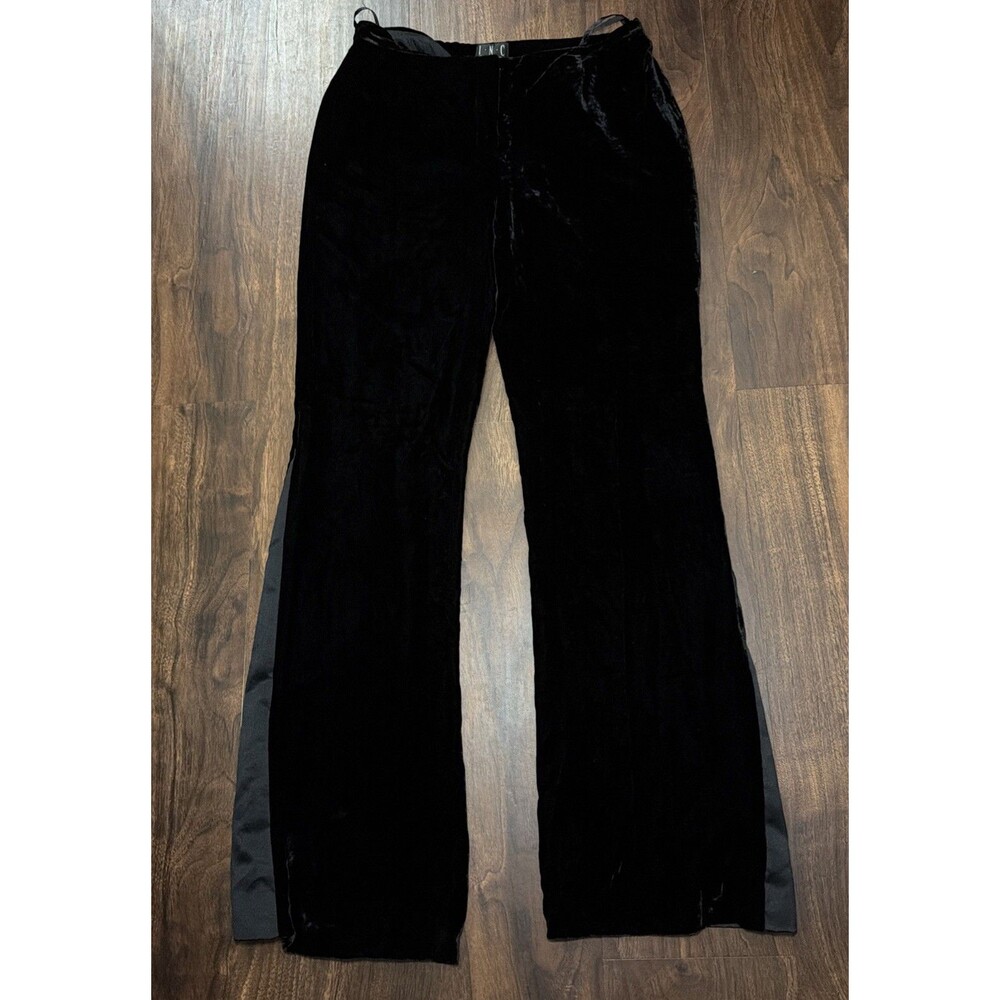 INC Women's Satin Velvet Black Pants‎ Size 4 - Picture 2 of 13